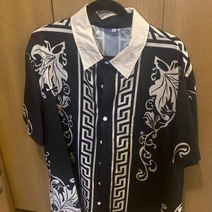 Stylish Black and White Men's Shirt